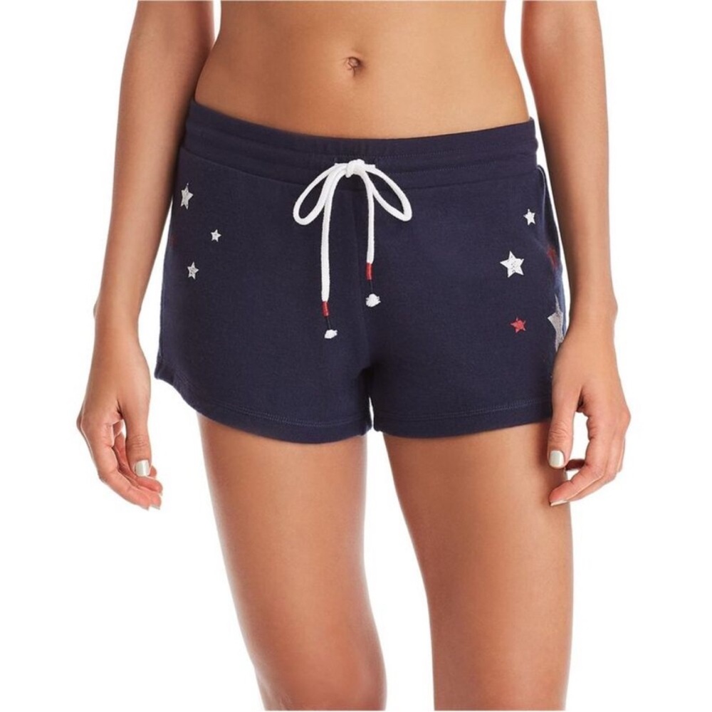 NWT P.J. Salvage Women’s Distressed Stars Pajama Shorts, Sz M